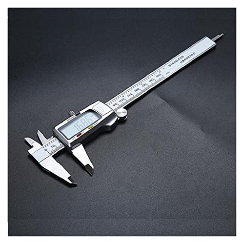 Mikrometer, 6 -Zoll/150 mm Vernier -Bremssattel Metall Holzbearbeitungswerkzeuge Instrumentierung Lineal Digital Pachymeter Carpenter Tiefenmesser Elektronisch(No box) von VXDEFP
