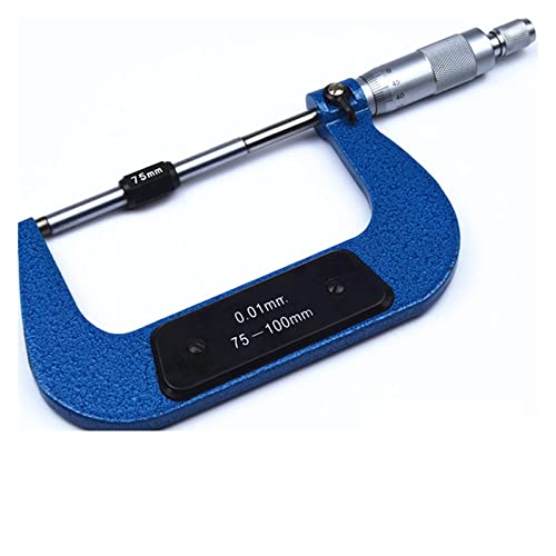 Mikrometer, Außen-Spiralmikrometer 0-25 mm/ 25-50 mm/ 50-75 mm/ 75-100 mm/ 125-150 mm Genauigkeit 0,01 mm Messgeräte Messwerkzeuge Messwerkzeuge(75-100mm) von VXDEFP