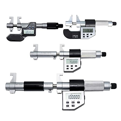 Mikrometer, Digitalmikometer 5-30 mm 25-50 mm 50-75 mm 75-100 mm IP54 Innenmikrometer 0,001 mm mm/Zoll elektronischer Bremssattel Präzision(334-oo-410,25-50mm Contain loop) von VXDEFP