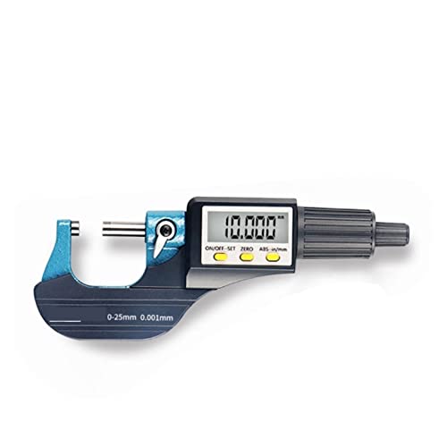 Mikrometer, Digitalmikrometer hoher Präzisions-Außendurchmesser Wandstätte 0,001 wasserdichte elektronische 0-25-50 mm(Pure number display,0-25mm) von VXDEFP