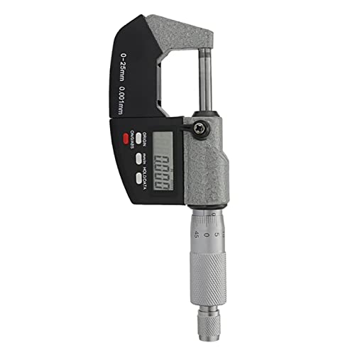 Mikrometer, Hohe Präzision 0,001 mm elektronischer Außendurchmesser Mikrometer 0-25 mm digitaler Bremssattel Dicke Messelmesser Basisbestandhalter(Micrometer) von VXDEFP