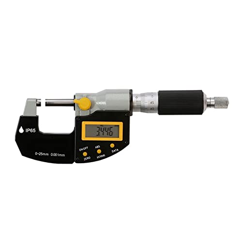 Mikrometer, IP65 Digitale Außenmikrometer Messbereich 0-25 mm/0-1 Zoll Auflösung 0,001 mm/.00005inch 105-01-4(105 series,50-75mm) von VXDEFP