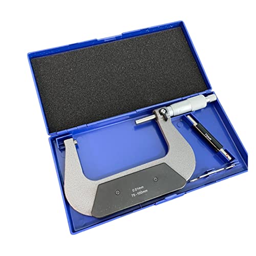 Mikrometer, Multifunktionales Dickenmesser Industrial Spiralmikometer, mit dem ein genaues und präzises Mess-Anti-Rust verwendet wird(75 to 100 mm) von VXDEFP