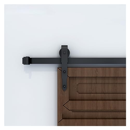 Schiebetürsystem Komplett-Set Schiebe-Scheunentor-Schienen-Hardware-Set, Aufhänger-Schienensystem im antiken Stil, pfeilförmiges Türrollen-Set for einzelne Türen(5FT 1500mm) von VXDEFP