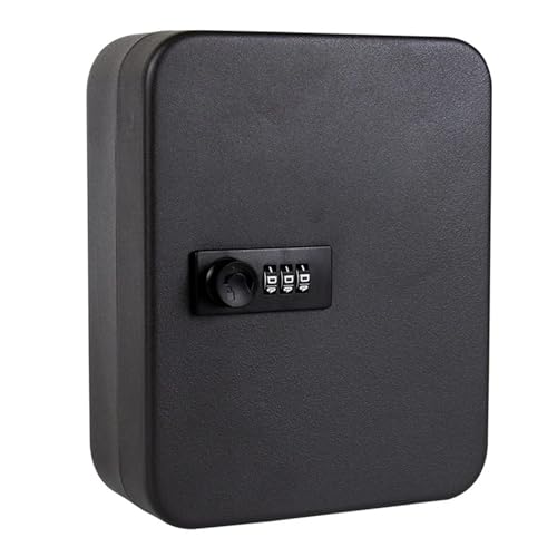 Schlüsselsafe Neue Aufbewahrungsbox for mehrere Schlüssel, Passwort-Aufbewahrungsbox for Ersatzautoschlüssel for den Einsatz im Homeoffice oder im Werk Robuster kleiner Safe(S-white-code) von VXDEFP
