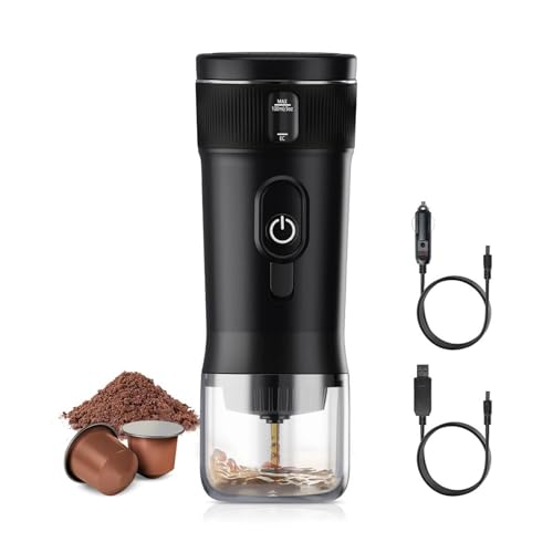 VXDEFP Kaffeemaschinen,Tragbare Kaffeemaschine, Tragbare Kaffeemaschine, kleine Espressomaschine, DC12V, Reisekaffeemaschine for Auto, Outdoor, Camping, Backpacker, leicht VXDEFP Kaffeemaschinen,Tragbare Kaffeemaschine, Tragbare Kaffeemaschine, kleine Espressomaschine, DC12V, Reisekaffeemaschine for Auto, Outdoor, Camping, Backpacker, leicht von VXDEFP