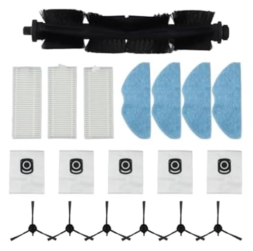 XEBRAD Akku-Absorber-Wischer-Zubehör-Set, for Saugkraft, Akku-Staubsauger, Bürstenrolle, Filterschwamm, Reinigungsbürste Staubsaugerfilter(BLACK A) von VXELY