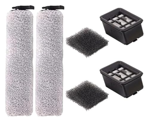XEBRAD Ersatzbürstenfilter-Set for Bissell 3548 for TurboClean, kabelloser Nass- und Trockenstaubsauger for Hartböden, 2 Filter Bürstenrollen, kompatibel mit 1630733 Staubsaugerfilter von VXELY