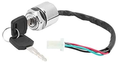 XEBRAD Universeller Zündschalter, Motorrad-Zündschalter-Set for Elektrofahrräder mit 2 Ersatzschlüsseln, for ATV, for MINI, Moto Dirt Bike Zündschlossschloss von VXELY