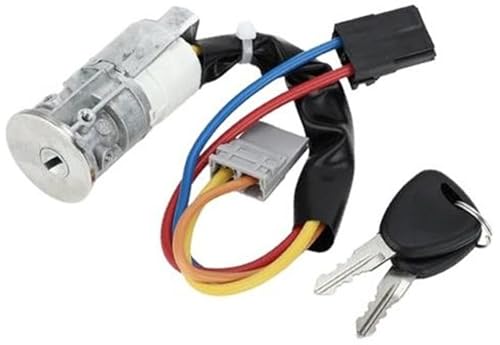 XEBRAD Zündanlassschalter Nr. 7701470736 - for Renault Kangoo MK1 1997-2007, Metall, silberfarben, 1 Set Zündschlossschloss von VXELY
