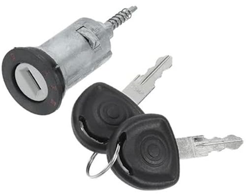 XEBRAD Zündschlosszylinder mit Schlüssel Nr. 0913694 - for Opel, Combo 1993-2003 Metall Silberton Türschlosszylinder 1 Stk Zündschlossschloss von VXELY