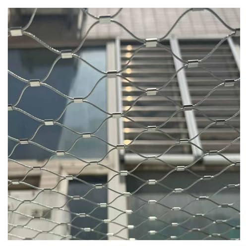 304 Edelstahl-Seilnetz, Kabelgitter-Vogelschutzgitter, 3cm/1,2mm Flexibles Seil-Geländer-Netz, Zaun Gegen Diebstahl(2.5x3m) von VXHCS