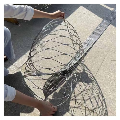 Edelstahlseilnetz, 10cm/2mm Pflanzenklettergitter, Flexibles Kabelgeländer-Gitter Sicherheitsnetz(0.6x26m) von VXHCS