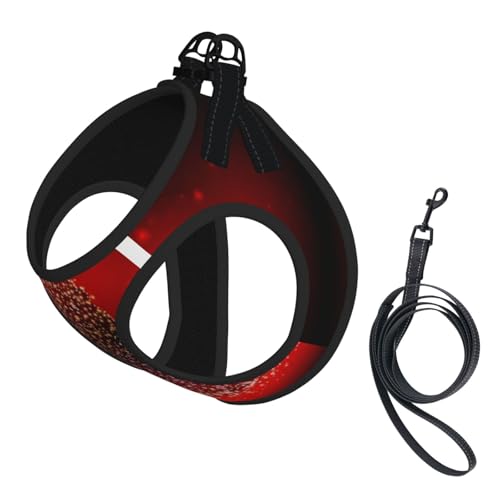 L Pet Leash Vest & Dog Harness - Small Size Christmas Tree Xmas Glittering Print Leash Set, Reflective, Adjustable for Cats & Dogs L Pet Leash Vest & Dog Harness - Small Size Christmas Tree Xmas Glittering Print Leash Set, Reflective, Adjustable for Cats & Dogs von VXXNlnn