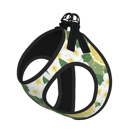 L Pet Leash Vest & Dog Harness - Small Size Fresh Lemon Print Leash Set, Reflective, Adjustable for Cats & Dogs L Pet Leash Vest & Dog Harness - Small Size Fresh Lemon Print Leash Set, Reflective, Adjustable for Cats & Dogs von VXXNlnn
