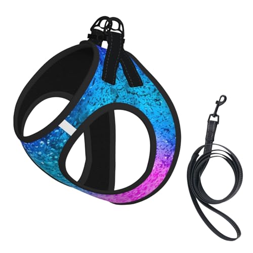 L Pet Leash Vest & Dog Harness - Small Size Glitter Sequin Spot Print Leash Set, Reflective, Adjustable for Cats & Dogs L Pet Leash Vest & Dog Harness - Small Size Glitter Sequin Spot Print Leash Set, Reflective, Adjustable for Cats & Dogs von VXXNlnn