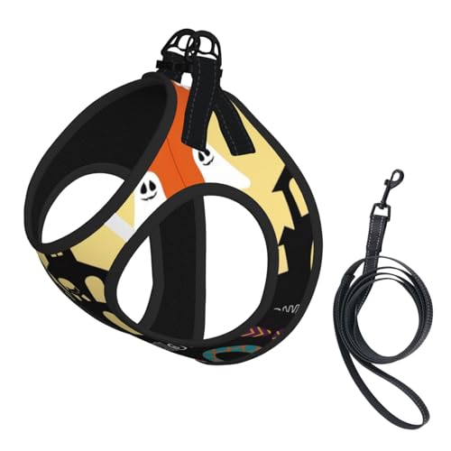 L Pet Leash Vest & Dog Harness - Small Size Halloween Ghost Pumpkin Print Leash Set, Reflective, Adjustable for Cats & Dogs L Pet Leash Vest & Dog Harness - Small Size Halloween Ghost Pumpkin Print Leash Set, Reflective, Adjustable for Cats & Dogs von VXXNlnn