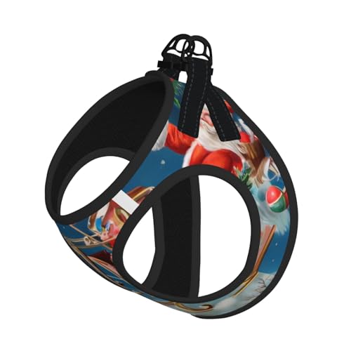 L Pet Leash Vest & Dog Harness - Small Size Merry Christmas Print Leash Set, Reflective, Adjustable for Cats & Dogs L Pet Leash Vest & Dog Harness - Small Size Merry Christmas Print Leash Set, Reflective, Adjustable for Cats & Dogs von VXXNlnn