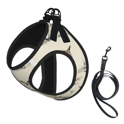 L Pet Leash Vest & Dog Harness - Small Size Rabbit Background Print Leash Set, Reflective, Adjustable for Cats & Dogs L Pet Leash Vest & Dog Harness - Small Size Rabbit Background Print Leash Set, Reflective, Adjustable for Cats & Dogs von VXXNlnn