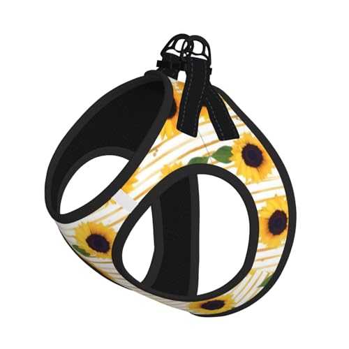 L Pet Leash Vest & Dog Harness - Small Size Sunflower pattern Print Leash Set, Reflective, Adjustable for Cats & Dogs L Pet Leash Vest & Dog Harness - Small Size Sunflower pattern Print Leash Set, Reflective, Adjustable for Cats & Dogs von VXXNlnn