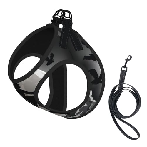 M Haustier-Leine, Weste und Hundegeschirr, klein, Halloween-Hexen-Druck, reflektierend, verstellbar für Katzen und Hunde M Haustier-Leine, Weste und Hundegeschirr, klein, Halloween-Hexen-Druck, reflektierend, verstellbar für Katzen und Hunde von VXXNlnn