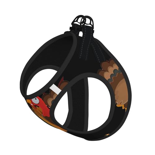 S Pet Leash Vest & Dog Harness - Small Size Happy Thanksgiving Turkey Pumpkin Print Leash Set, Reflective, Adjustable for Cats & Dogs S Pet Leash Vest & Dog Harness - Small Size Happy Thanksgiving Turkey Pumpkin Print Leash Set, Reflective, Adjustable for Cats & Dogs von VXXNlnn