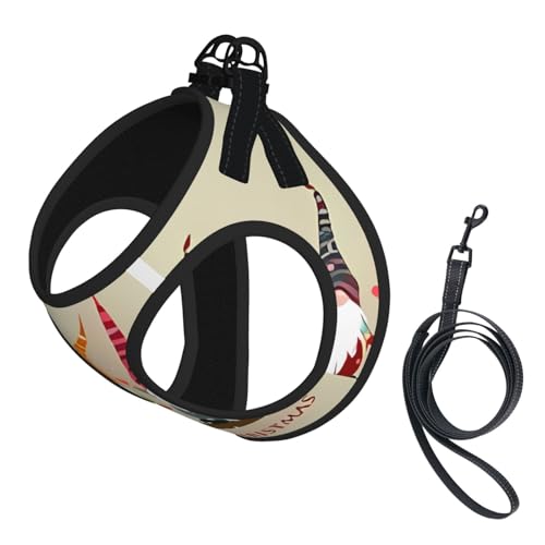 S Pet Leash Vest & Dog Harness - Small Size Merry Christmas Print Leash Set, Reflective, Adjustable for Cats & Dogs S Pet Leash Vest & Dog Harness - Small Size Merry Christmas Print Leash Set, Reflective, Adjustable for Cats & Dogs von VXXNlnn