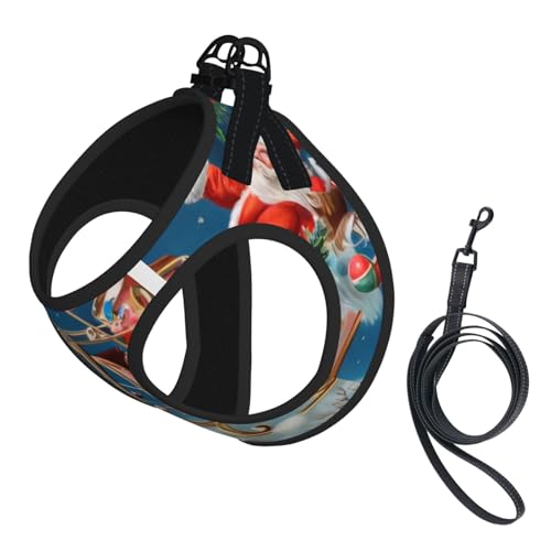 S Pet Leash Vest & Dog Harness - Small Size Merry Christmas Print Leash Set, Reflective, Adjustable for Cats & Dogs S Pet Leash Vest & Dog Harness - Small Size Merry Christmas Print Leash Set, Reflective, Adjustable for Cats & Dogs von VXXNlnn