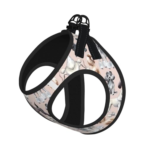 S Pet Leash Vest & Dog Harness - Small Size Pudel Dogs Print Leash Set, Reflective, Adjustable for Cats & Dogs S Pet Leash Vest & Dog Harness - Small Size Pudel Dogs Print Leash Set, Reflective, Adjustable for Cats & Dogs von VXXNlnn