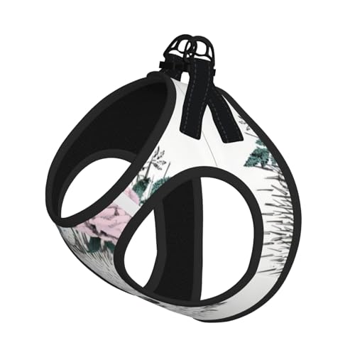 S Pet Leash Vest & Dog Harness - Small Sized Igel in Floral Wreath Print Leash Set, Reflective, Adjustable for Cats & Dogs S Pet Leash Vest & Dog Harness - Small Sized Igel in Floral Wreath Print Leash Set, Reflective, Adjustable for Cats & Dogs von VXXNlnn