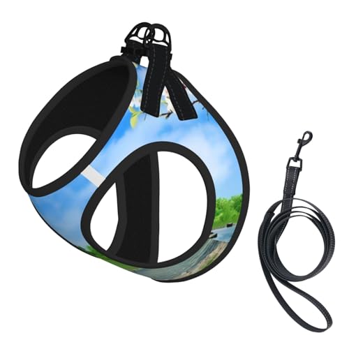 S Pet Leash Vest & Dog Harness - Small Sized Natural Print Leash Set, Reflective, Adjustable for Cats & Dogs S Pet Leash Vest & Dog Harness - Small Sized Natural Print Leash Set, Reflective, Adjustable for Cats & Dogs von VXXNlnn