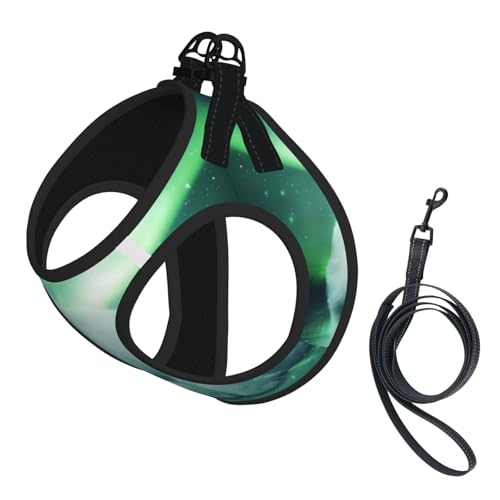 S Pet Leash Vest & Dog Harness - Small Sized Northern Lights Polar Bear Print Leash Set, Reflective, Adjustable for Cats & Dogs S Pet Leash Vest & Dog Harness - Small Sized Northern Lights Polar Bear Print Leash Set, Reflective, Adjustable for Cats & Dogs von VXXNlnn