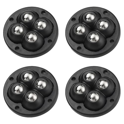 VYIBPDY 4 Stück Kugelrollen Selbstklebend, 360 Grad Möbelrollen Klein Selbstklebendes, Mini Selbstklebendes Starkes Rollenrad, Möbelrollen Flach, für Aufbewahrungsboxen, Kleinmöbel VYIBPDY 4 Stück Kugelrollen Selbstklebend, 360 Grad Möbelrollen Klein Selbstklebendes, Mini Selbstklebendes Starkes Rollenrad, Möbelrollen Flach, für Aufbewahrungsboxen, Kleinmöbel von VYIBPDY