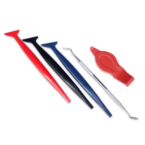 VYIBPDY 5 Teiliges Folierungs Werkzeug Kit Auto Folierung Set für Car Wrapping,Vinyl Werkzeug Kit Rakel Set Vinyl Wrapping Tool Rakel für Autofolie,Folienwerkzeug von VYIBPDY