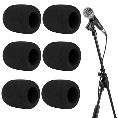 VYIBPDY Mikrofon Windschutz, Staubdicht und Antibakteriell Mic Foam Cover, Handmikrofon Windschutz mit Guter Elastizität Kontraktilität, Pop Schutz Mikro für KTV, Outdoor-Aktivitäten, 6 Stück VYIBPDY Mikrofon Windschutz, Staubdicht und Antibakteriell Mic Foam Cover, Handmikrofon Windschutz mit Guter Elastizität Kontraktilität, Pop Schutz Mikro für KTV, Outdoor-Aktivitäten, 6 Stück von VYIBPDY