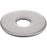 Breite Unterlegscheibe aus verzinktem Stahl Durchmesser 6mm, 200 Stück. von VYNEX