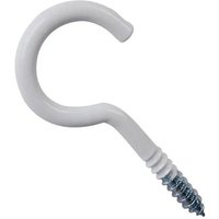 Haken aus weißem rilsaniertem Stahl, 4x30mm, 5 Stück. von VYNEX