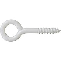 Piton mit Schraube, Stahl weiß rilsaniert, 4.5 x 35 sc, 4 Stück von VYNEX