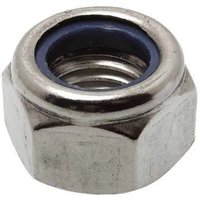 Unlösbare Sechskantmutter aus Edelstahl A4 Durchmesser 12mm, 3 Stück. von VYNEX