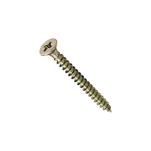 VYNEX 3101780227636 Spanplattenschrauben, Holz, Senkkopf, Pozidriv, 4 x 25 mm, 150 Stück, Grau, Einheitsgröße von VYNEX