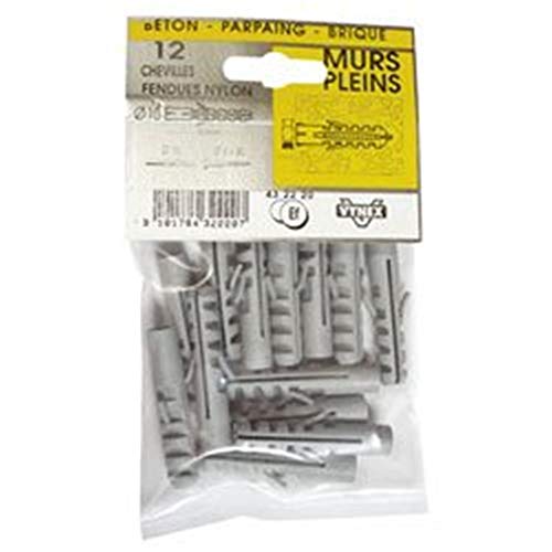 VYNEX Schlitzdübel Nylon 8 x 40 SC x20, grau, one Size von VYNEX