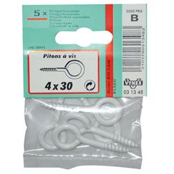 VYNEX Schraubbolzen, 3,5 x 25 mm, CP:2, weiß, one Size von VYNEX