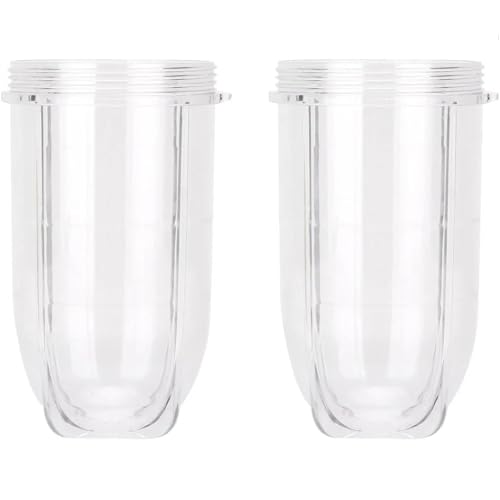 VYUHAksZ 2 Stück Ersatzbecher for Magic 16OZ Mixerbecher Glas 250W MB1001 Serie Entsafter Mixer von VYUHAksZ