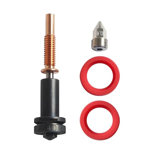 VYUHAksZ Düse for Revo Hotend Extruder 0,4/0,6 mm All-in-one Standard Flow gehärteter Stahl/Kupfer/Titan/TC4 Düse 3D Drucker Teile(0.4mm) von VYUHAksZ
