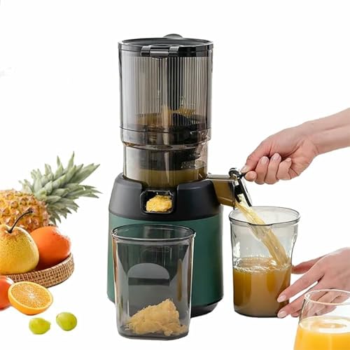 300W Professionelle Langsame Juicer, Kaltpresse Kausafter Mit 13cm Fütterung Chute, Tragbare Obst- Und Gemüse-Juicer Für Gesunde Saft Extraktion von VYUJHNBG