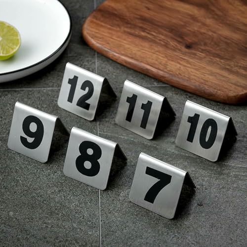 Edelstahl Tisch Zeichen Metall Nummer Tags, Zelt Stil Tisch Nummer Karten 1-50/100, Stapelbar Und Nimmt Keinen Platz Für Cafe Bar Hochzeiten Party Restaurant Tisch Nummer Edelstahl Tisch Zeichen Metall Nummer Tags, Zelt Stil Tisch Nummer Karten 1-50/100, Stapelbar Und Nimmt Keinen Platz Für Cafe Bar Hochzeiten Party Restaurant Tisch Nummer von VYUJHNBG