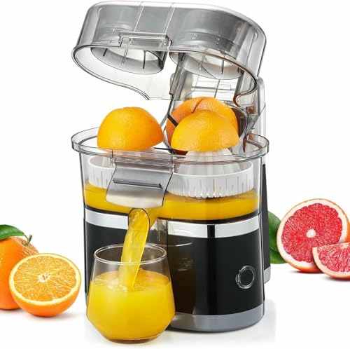 Elektrische Saftmaschine 100W, 500ml Zitrussaftmaschine Mit 18000 U/min Motor, Leicht Zu Reinigen, Geschirrspüler Sichere Teile Für Frischen Orangensaft von VYUJHNBG