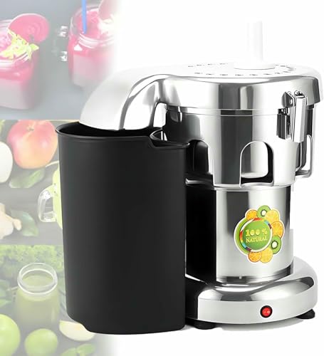 Kommerzieller Saft -Extraktor, Hochleistungssaft, Aluminiumguss Und Edelstahl Konstruierte Zentrifugalsaft -Saft -Extraktor, Entsaftung Sowohl Obst Als Auch Gemüse von VYUJHNBG