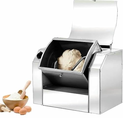 Kommerzieller Teigmischer, 1100W/1500W Edelstahlmehlmischmaschine, 30/50kg/h Professionelle Teignätmaschine Für Die Herstellung Von Pasta-Pizza, 3KG von VYUJHNBG