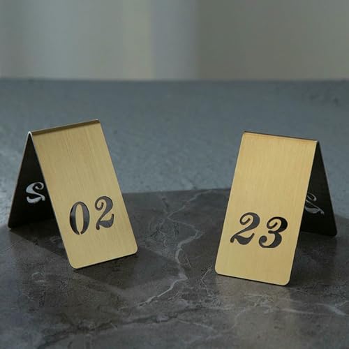 Tischnummern 1-10 11-20 21-30 Edelstahl Doppelseite Nummerierte Tisch Zelte Restaurant Hochzeitsnummern Karten Schilder, Offene Schriftzeichen Für Restaurants Cafes Bars Party von VYUJHNBG